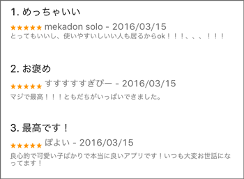 いい口コミ