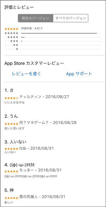口コミ