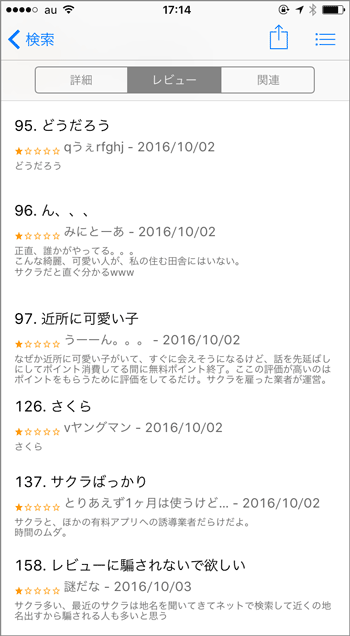 悪い口コミ