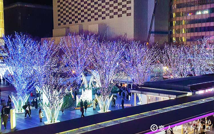 博多駅のイルミネーション