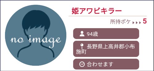 想い人で使ったプロフィール