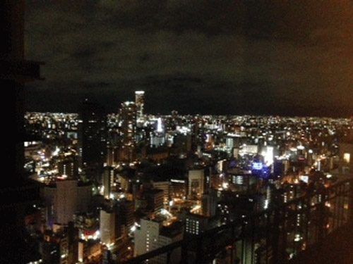 大阪ミナミの夜景