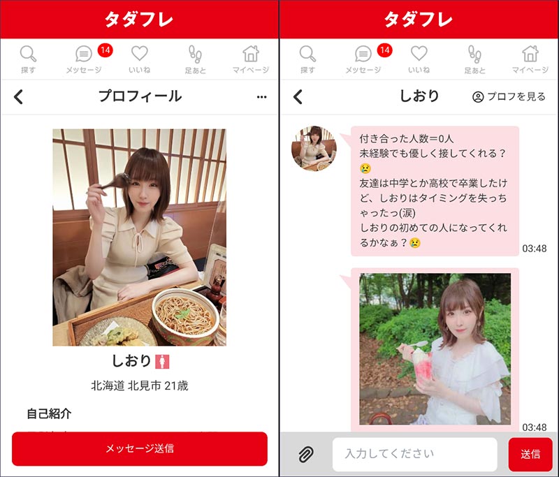 タダフレサクラの「しおり」